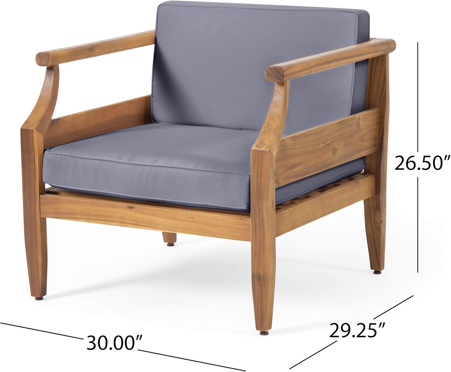 Aston Club Chair Teak Acacia Wood