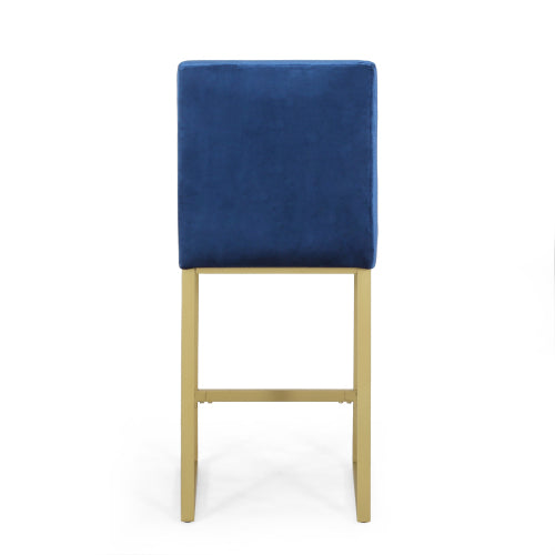 Barstool Navy Blue Velvet