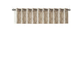 Fretwork Print Grommet Top Window Valance Beige Grey 50X18