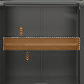 Heavy Duty Metal Garage Storage Cabinet With Wheels Sturdy And Durable Tool Storage Cabinet For Garage, Office, And Home Organizer Solutions Black Steel