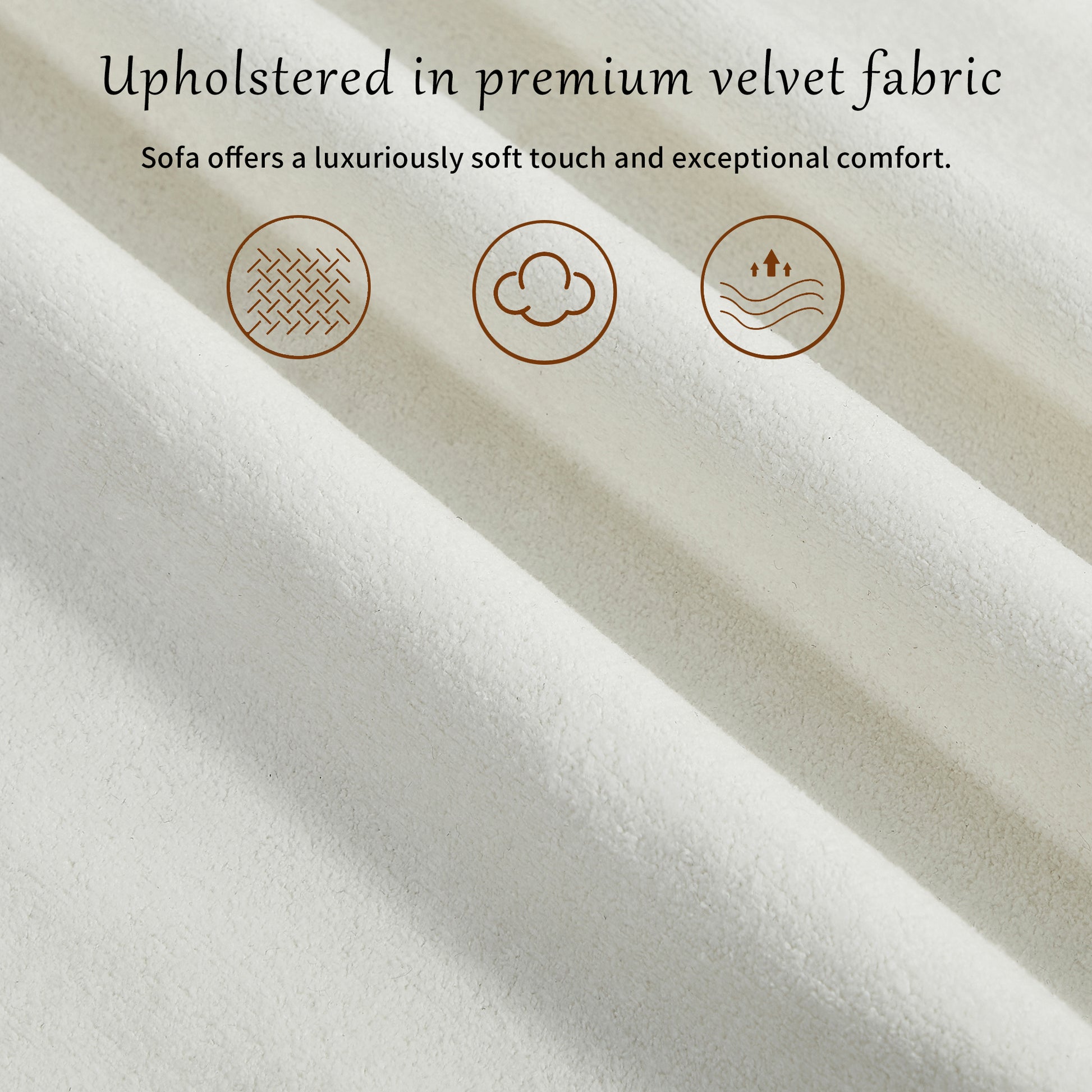 83.9''Upholstered Sofa For Living Room, Bedroom, And Apartments Beige Polyester 2 Seat