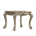 Wooden End Table In Gold Patina Gold Wood