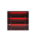 Black Led Light Shoe Box Three Layers With Glass Doors Freestanding 3 4 Shelves Black Primary Living Space Built In Lighting American Design Wood Glass