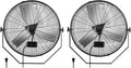 24 Inch Industrial Wall Mount Fan, 3 Speed Commercial Ventilation Metal Fan For Warehouse, Greenhouse, Workshop, Patio, Factory And Basement High Velocity, Black Black Metal