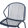 Boston Chair Navy Blue Iron