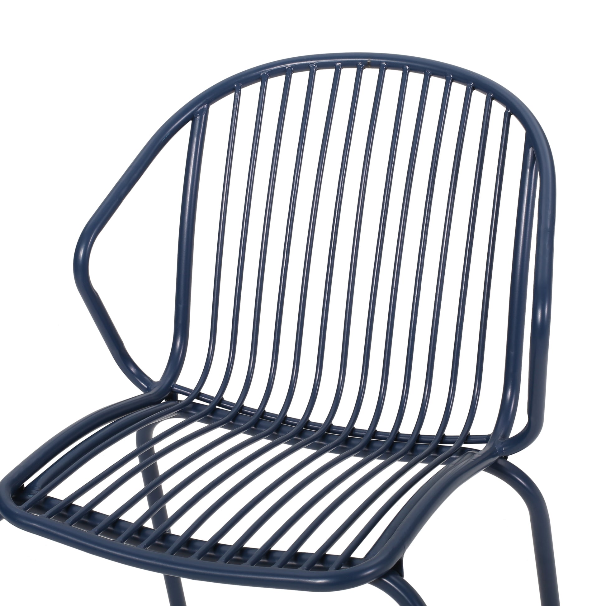 Boston Chair Navy Blue Iron
