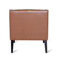 Accent Chair Light Brown Pu