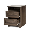 Delaney2 Drawer Nightstand Walnut Mdf