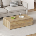 Elevate Your Living Space With This Modern Mdf Coffee Table That Showcases Smooth, Light Wood Color Texture Patterns. It Is Characterized By Stylish Design.39.3*23.6*12 Wood Mdf