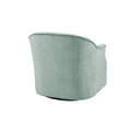 Calvin Swivel Chair Light Blue Solid Wood