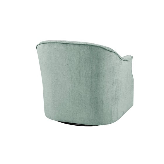 Calvin Swivel Chair Light Blue Solid Wood