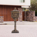 Polar Aurora Mailbox Cast Aluminum Bronze Mail Box Postal Box Security Heavy Duty Bronze Aluminium