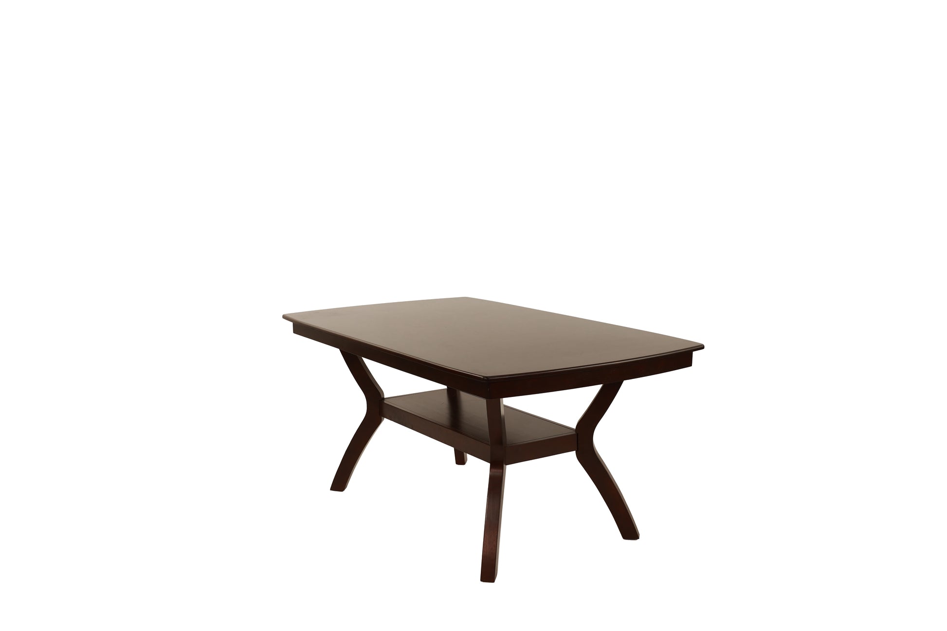 Formal Look Dining Table W Shelve And 6X Side Chairs Solidwood Espresso Finish 7Pc Set Dining Room Furniture Espresso Wood Dining Room Solid Wood Rubberwood Rectangular Dining Table With Chair Wood Espresso Solid Back Seats 6