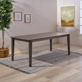 Dining Table With Square Leg Brown Solid Wood Mdf