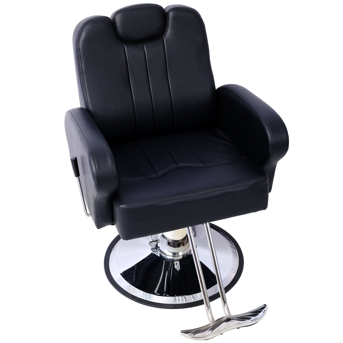 Artist Hand Hair Stylist All Purpose Barber Chair For Barbershop Salon Chair,Heavy Duty Hydraulic Barber Chair Spa Furniture Shampoo Reclining Extra Wider Seat Beauty Hair Salon Equipment Black Black Pu