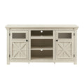 2 Doors Cabinet Farmhouse Cabinet, Farmhouse Tv Stand Barn Design,Modern Farmhouse Tv Media Stand, Large Barn Inspired Home Entertainment Console,White, 60.23
