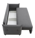 Irina Sofa W Sleeper, Gray Fabric Lv03100 Gray Upholstered 2 Seat