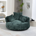 Coolmore Lazy Sofa Durable Comfort Lounger High Back Bean Bag Chair Couch With Three Pillows For Adults And Kids, Indoor & Outdoor, Single Gaming Sofa Chair For Bedroom,Office Emerald Chenille Emerald Foam Chenille 1 Seat