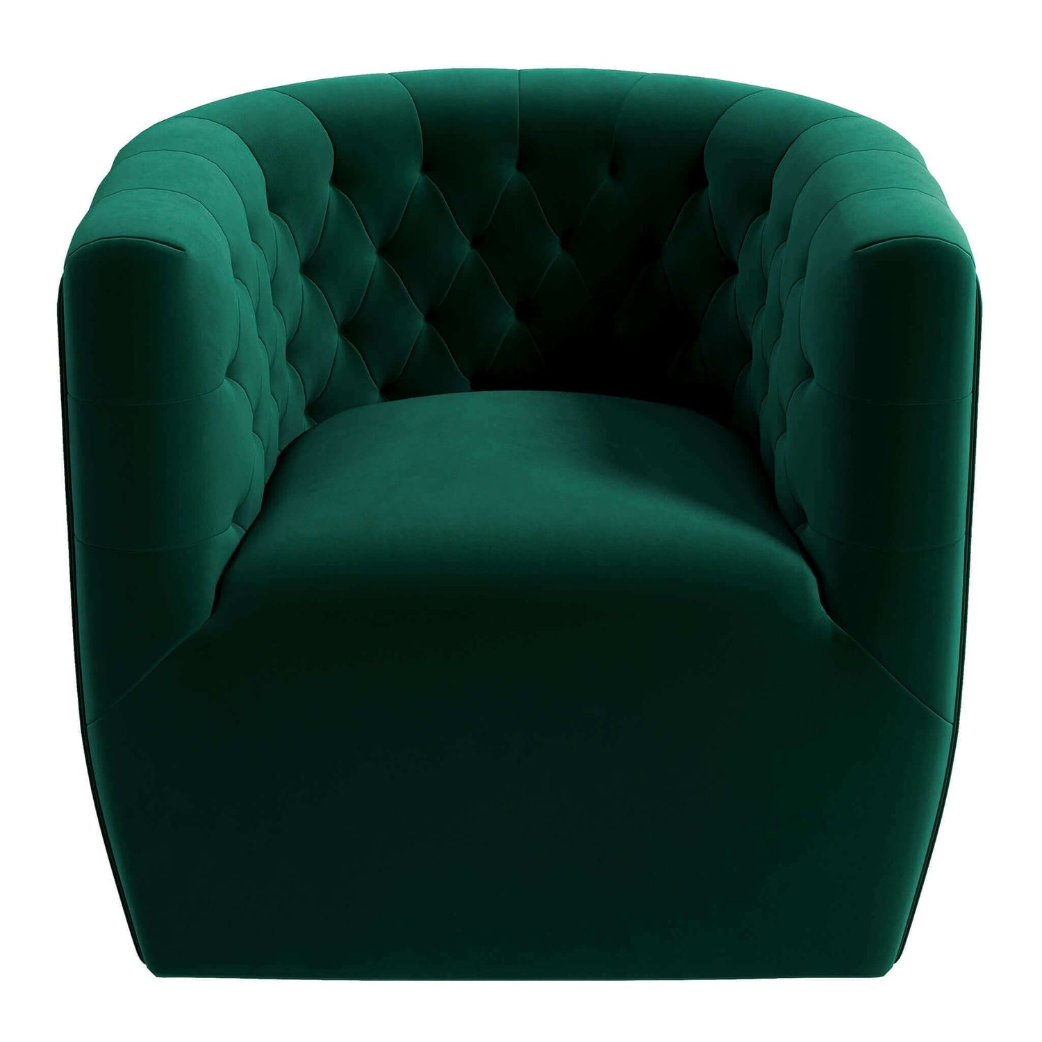 Delaney Swivel Chair Green Velvet