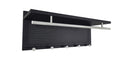 Esyspot Metal Powder Coating Hook Wall Mounted With Shelf Black Bedroom Contemporary Metal Chrome,Metal