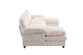 U Shaped Profile Sofa, Including Two Single Seats And Two Chaise, Modular Sofa, Corduroy Sofa White Foam Corduroy 4 Seat