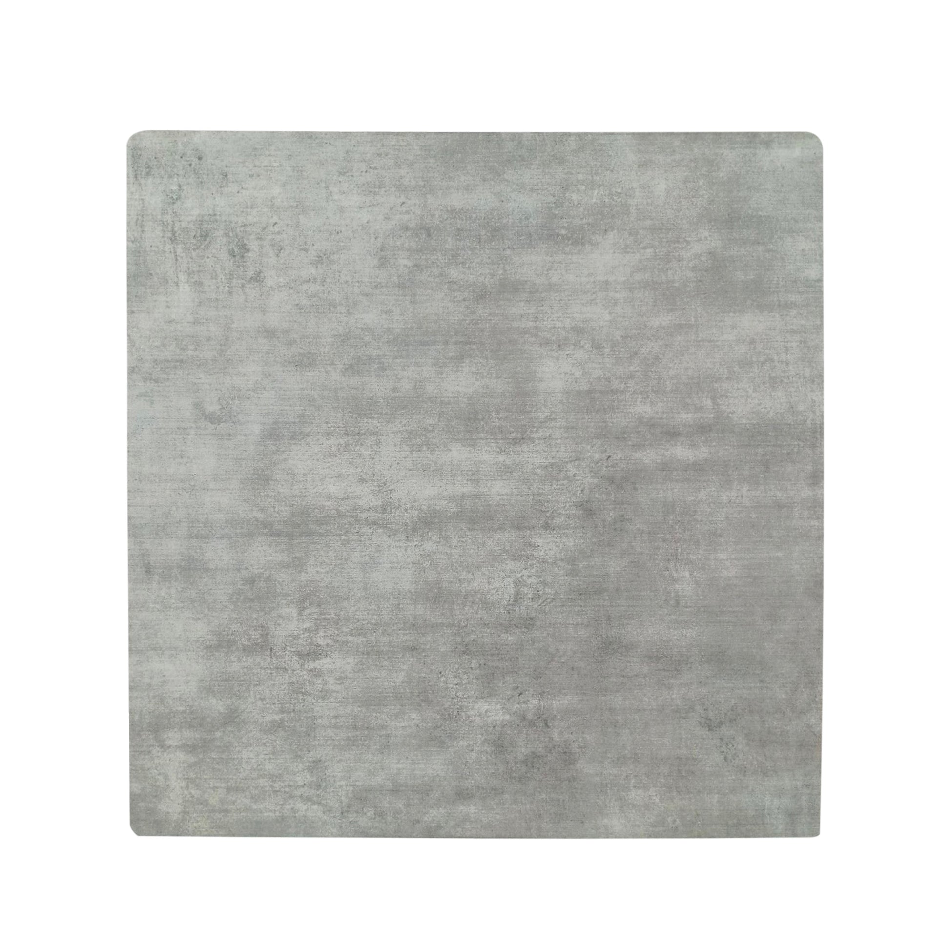 Modern Bar Height 42" Dining Table, Rubberwood Legs And Laminate Table Top, Gray Finish, Black Cement Grey Mdf