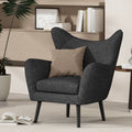 Arm Chair Black Fabric