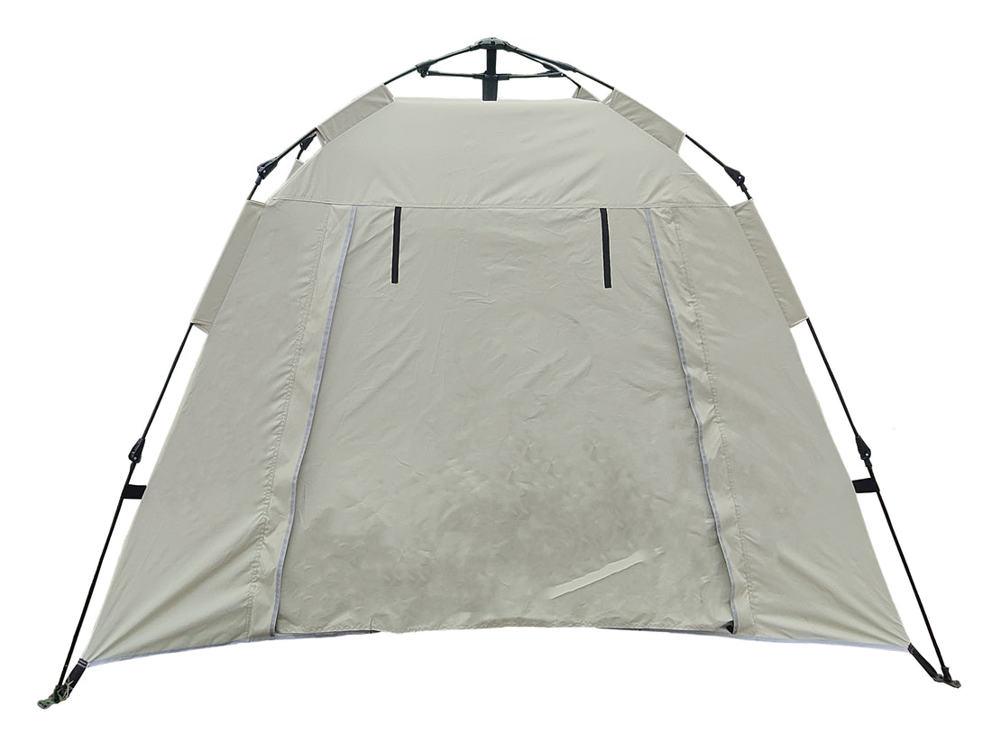 Tent, Quick Opening Automatic Tent, Waterproof And Uv Resistant Tent, Suitable For 2 3 People Camping, Picnic, Outdoor Travel Tent Beige Beige Classic Polyester