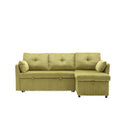 United We Win Furniture, Modular L Shaped Sofa, Modular Long Sofa With Reversible Chaise Lounge, Sofa Bed, Sleeper Sofa, Modular Sofa Combination With Storage Seats. Olive Velvet 3 Seat