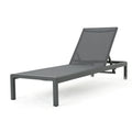 Cape Coral Kd Chaise Lounge Grey Gray Mesh