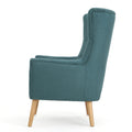 Club Chair Teal Fabric