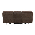 Plush Modern Living Room Sofa Set 2Pc Power Reclining Sofa And Loveseat Brown Microfiber Upholstery Usb Port Solid Wood Frame Furniture Brown Microfiber Wood Primary Living Space Modern Plywood,Solid Wood 5 Seat