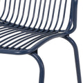 Boston Chair Navy Blue Iron