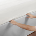 Wrap Around Adjustable Bedskirt Grey One Size Grey Microfiber