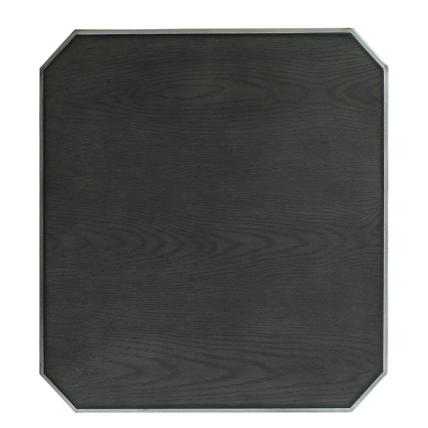 Charcoal And Light Grey End Table With 1 Drawer Charcoal Grey Primary Living Space Modern Drawers Wood