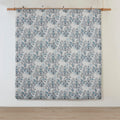 3 Piece Floral Printed Cotton Comforter Set Blue King Cal King King Blue Cotton