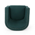 Swivel Chair Green Fabric