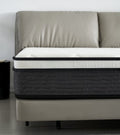 Hybrid 10 Inch Queen Mattress In A Box, Pillow Top Bed Cushion Withand Hypoallergenic Design, Medium Firm For Lumbar Support White Gray Foam Spring Queen