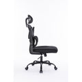 Ergonomic Mesh Office Chair With 3D Adjustable Lumbar Support, High Back Desk Chair With Flip Up Arms, Executive Computer Chair Home Office Task Swivel Rolling Chairs For Adults Cushion Metal Solid Black Office Sponge Dry Clean Round Handle Office Chairs