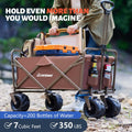 4 Folding Campers Black Brown Metal