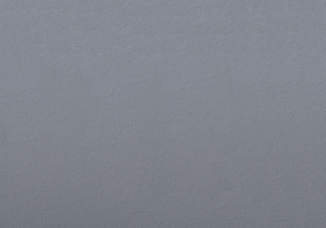 Dining Chair, Set Of 2, Side, Upholstered, Kitchen, Dining Room, 39" Height, Grey Leather Look, Black Metal, Contemporary, Modern Grey Foam Faux Leather