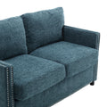 United Modern Chenille Fabric Loveseat, 2 Seat Upholstered Loveseat Sofa Modern Couch Mint Green Chenille 2 Seat