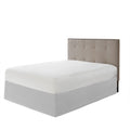 Wrap Around Adjustable Bedskirt Grey One Size Grey Microfiber