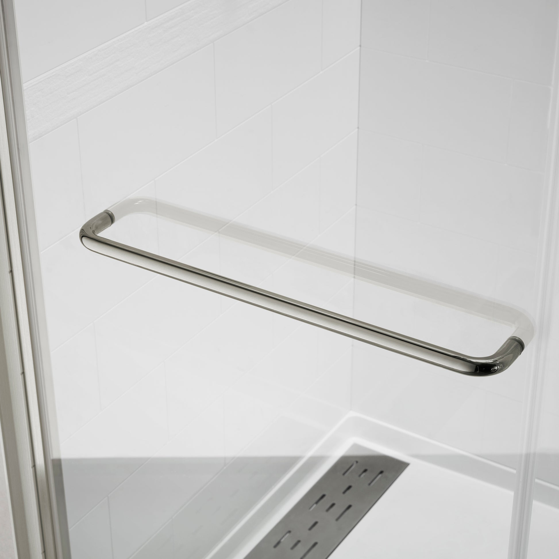 60"W X 60"H Bathtub Double Sliding Tub Shower Door With 1 4" 6Mm Clear Glass, Framed Tub Glass Shower Door, Brushed Titanium Finish Brushed Titanium Bathroom American Design Glass Metal