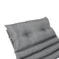 2Pcs Set Outdoor Lounge Chair Cushion Replacement Patio Funiture Seat Cushion Chaise Lounge Cushion Grey No Lounge Grey 2 Person Seating Group Polyester