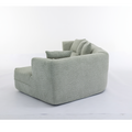 And Upgraded Extended Edition Modular Sofamodern Minimalist Style Sofa, Upholsteredfree Combination, Round Fiber Fabric, Anti Wrinkle Fabric,Dimension Extension,Green Green Polyester Primary Living Space Medium Soft Tight Back Modern Flared Arms Fiber