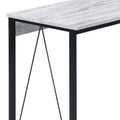 Zaidin Antique White& Black Finish Writing Desk White Black Synthetic Wood
