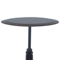 Espresso And Sandy Black End Table With Adjustable Height Top Espresso Primary Living Space Contemporary Round Wood Metal