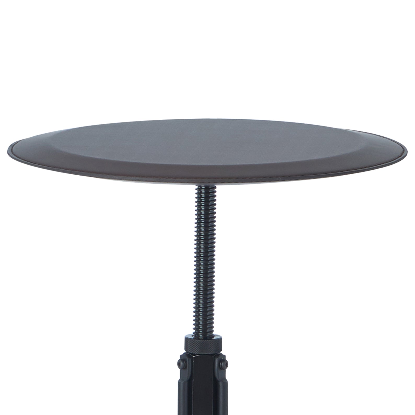 Espresso And Sandy Black End Table With Adjustable Height Top Espresso Primary Living Space Contemporary Round Wood Metal