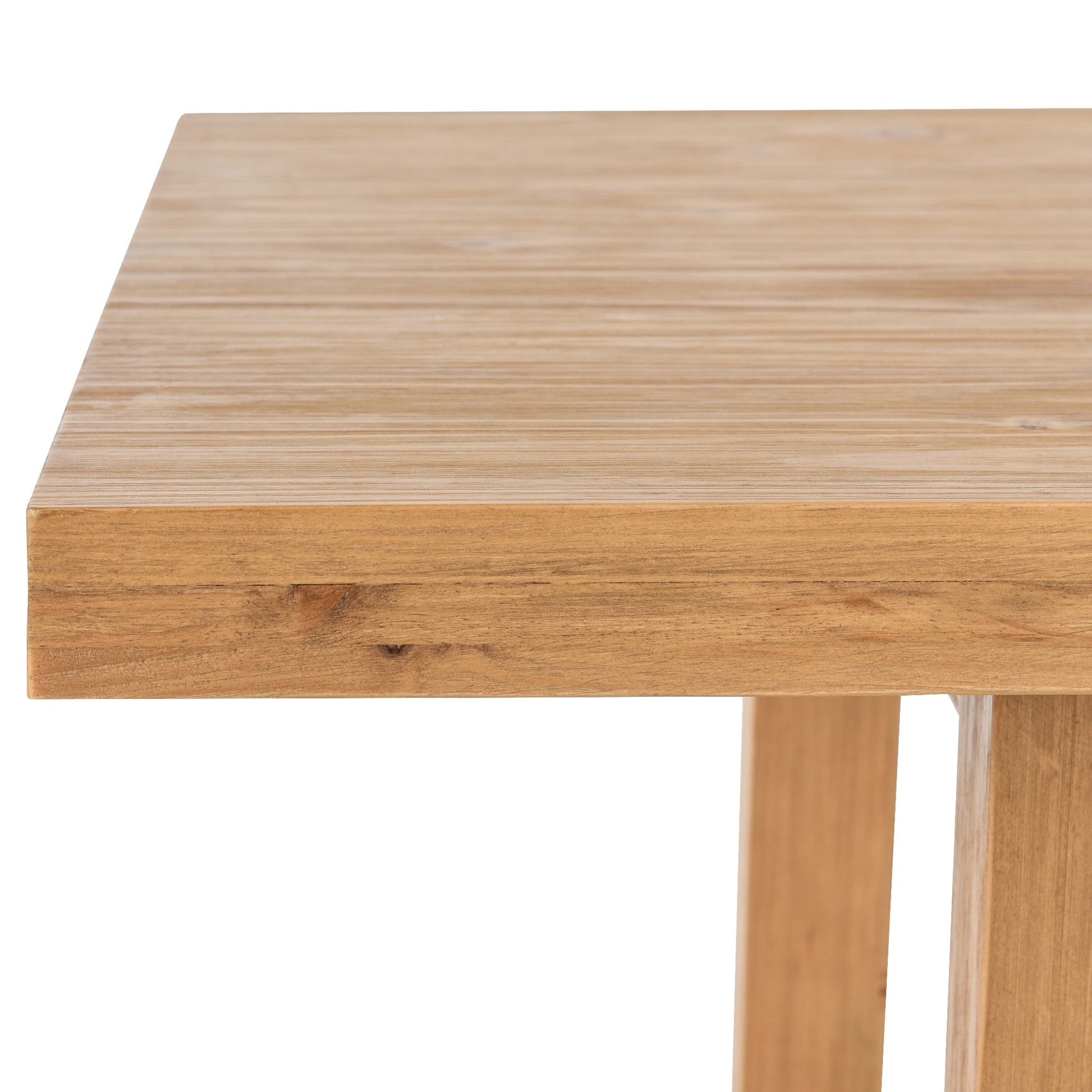 Jax 70 Inch Pine Wood Dining Table, 6 Seater, Handcrafted, Natural Brown Brown Solid Wood